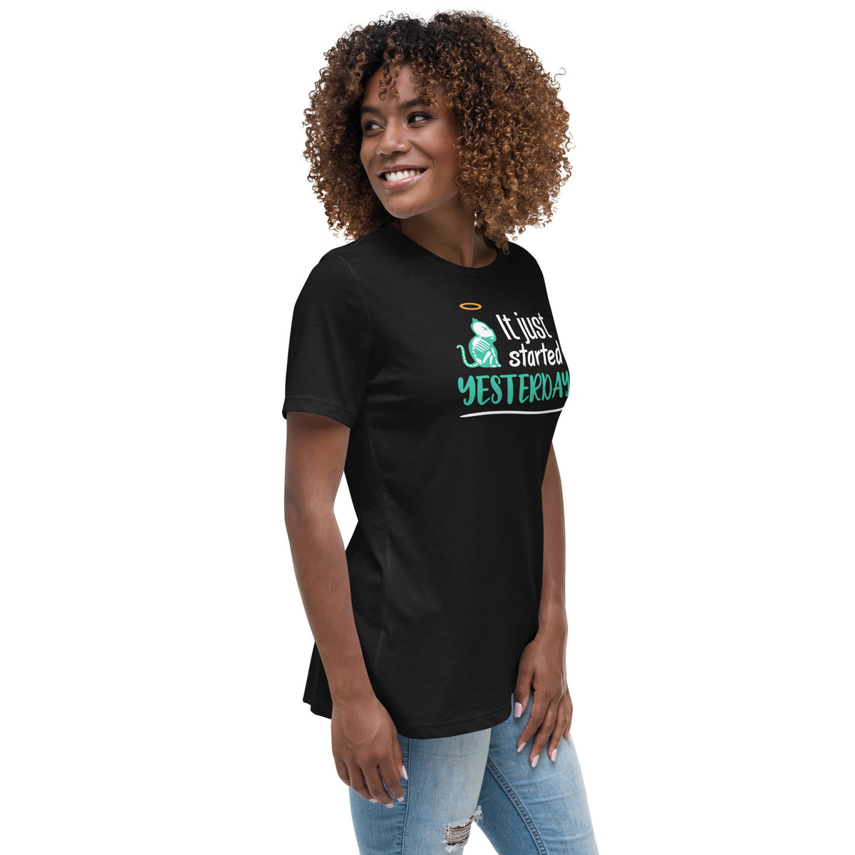 It just started yesterday Women's T-Shirt-Women's Relaxed T-shirt | Bella + Canvas 6400-I love Veterinary