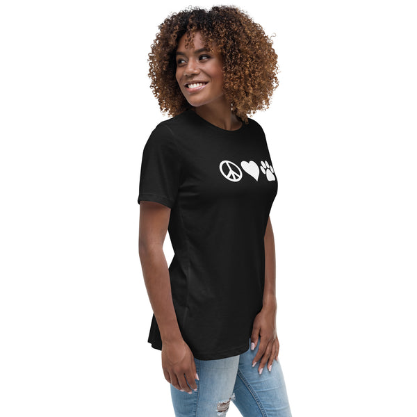 Peace, love, paws Women's T-Shirt