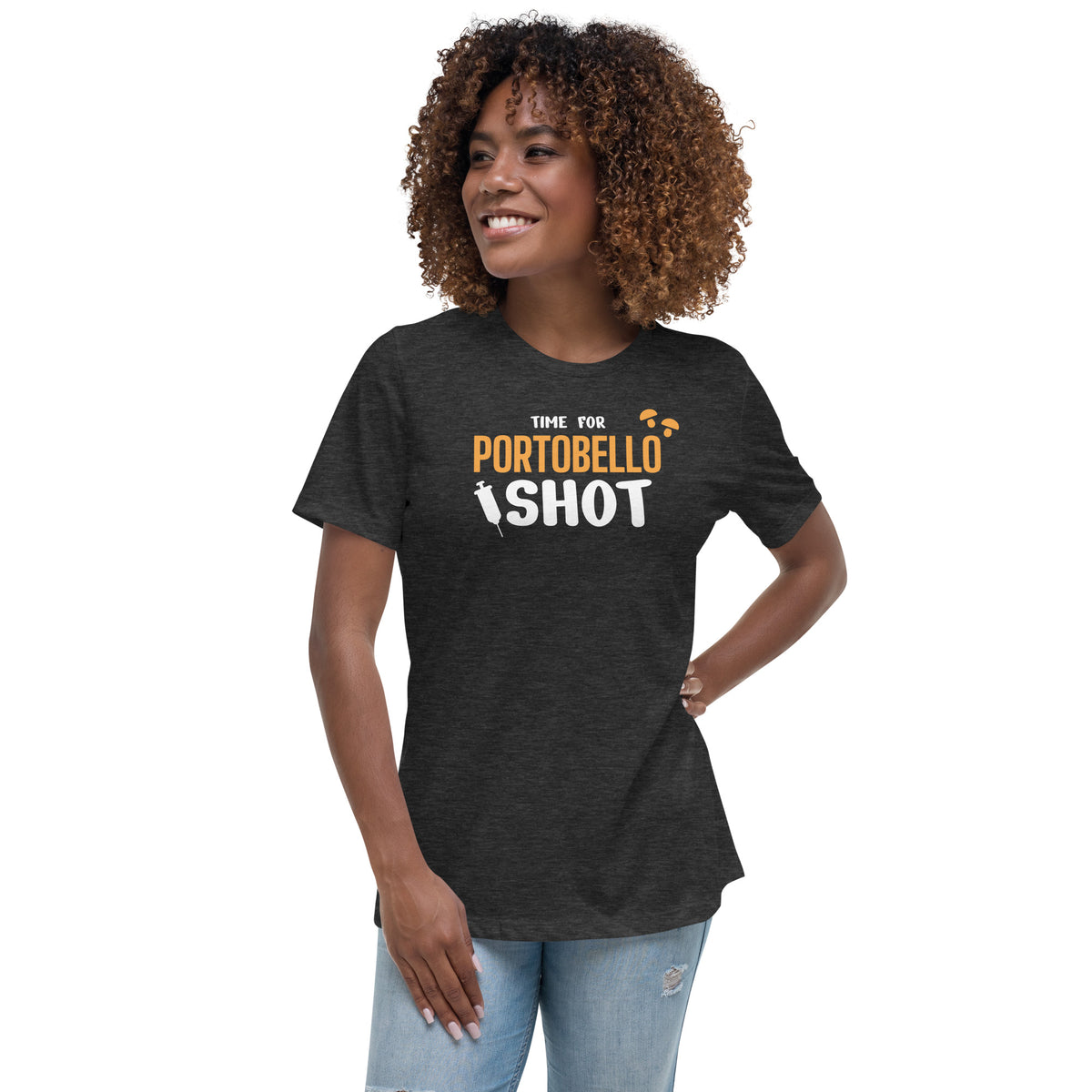 Time for Portobello shot Women's T-Shirt-Women's Relaxed T-shirt | Bella + Canvas 6400-I love Veterinary