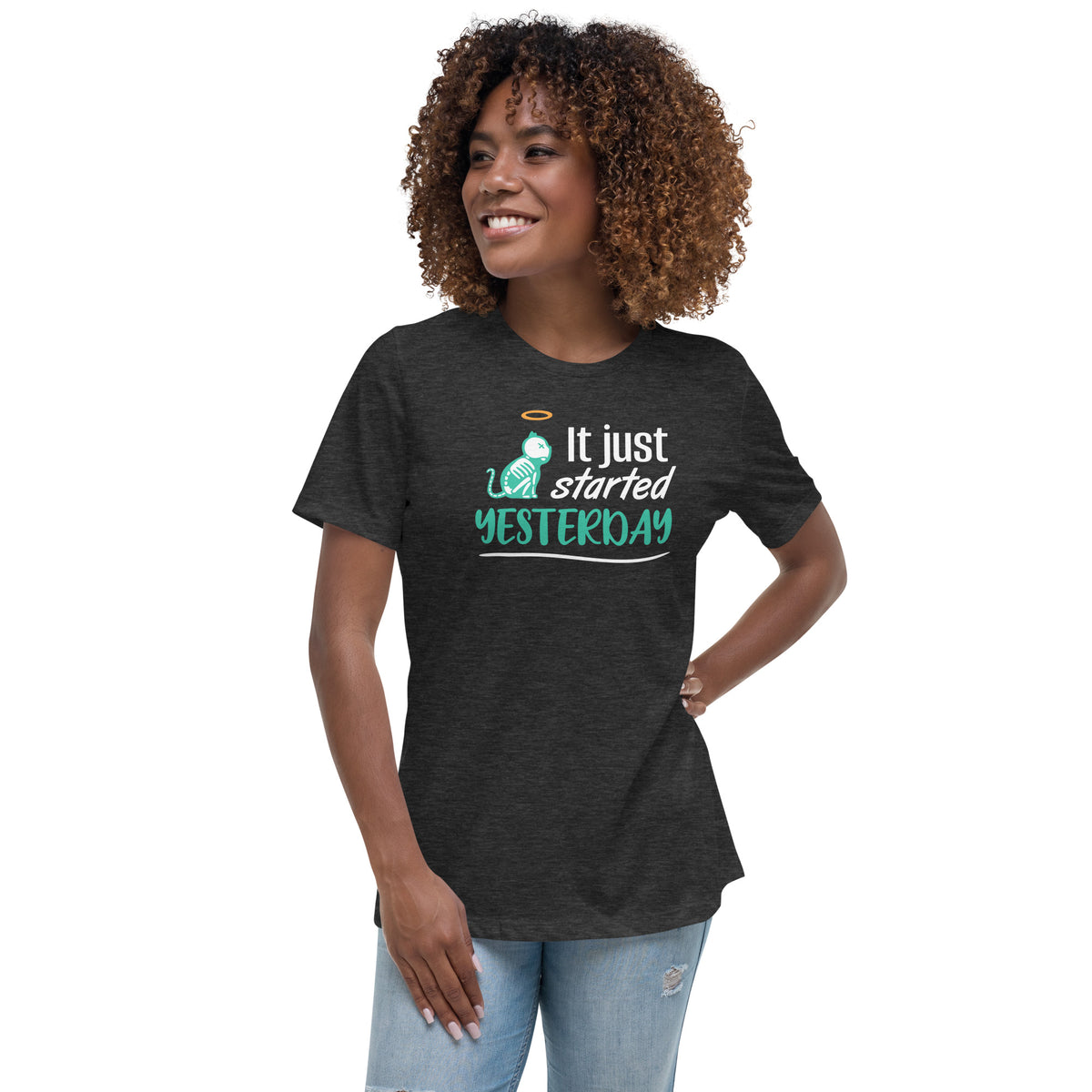 It just started yesterday Women's T-Shirt-Women's Relaxed T-shirt | Bella + Canvas 6400-I love Veterinary