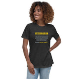 Veterinarian Definition Women's T-Shirt