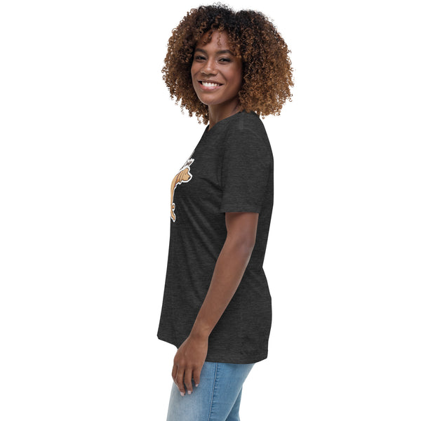 Sorry I'm dragging ass today Women's Relaxed T-Shirt-Women's Relaxed T-shirt | Bella + Canvas 6400-I love Veterinary