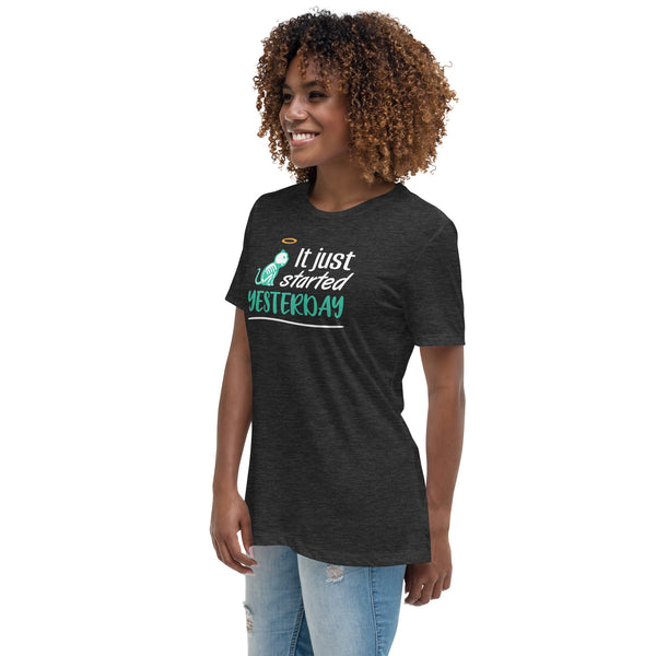 It just started yesterday Women's T-Shirt-Women's Relaxed T-shirt | Bella + Canvas 6400-I love Veterinary