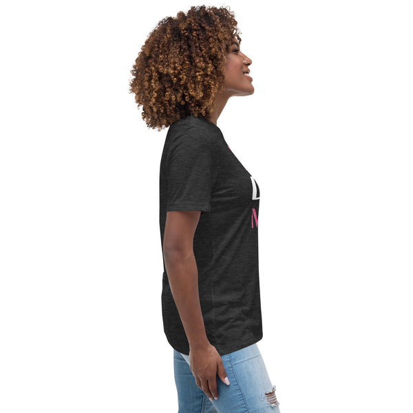 Live, Love, Meow Women's Relaxed T-Shirt-Women's Relaxed T-shirt | Bella + Canvas 6400-I love Veterinary