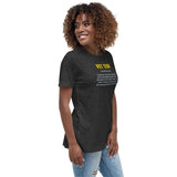 Vet Tech Definition Women's T-Shirt-Women's Relaxed T-shirt | Bella + Canvas 6400-I love Veterinary