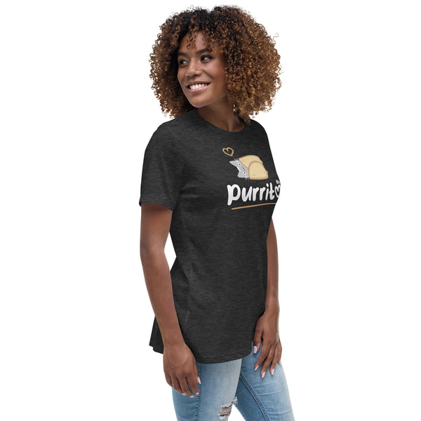 Purritto Women's T-Shirt-Women's Relaxed T-shirt | Bella + Canvas 6400-I love Veterinary