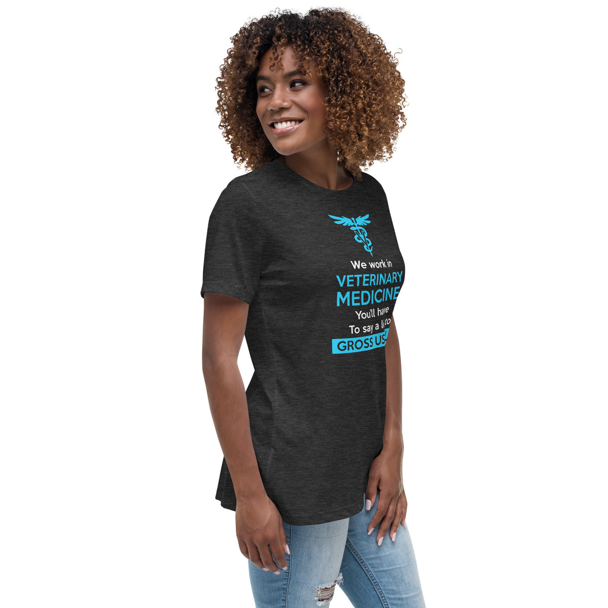 We work in veterinary medicine Women's T-Shirt-I love Veterinary