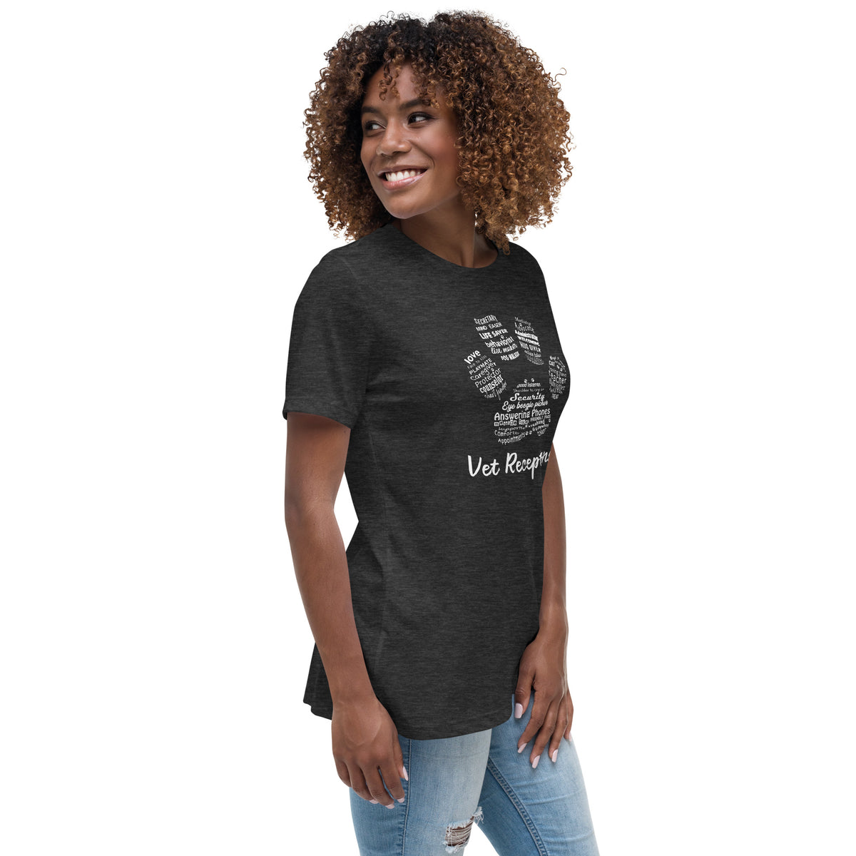 Vet Receptionist Pawprint Women's T-Shirt
