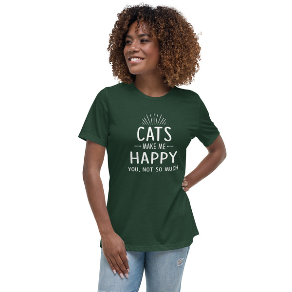 Cats make me happy Women's T-Shirt