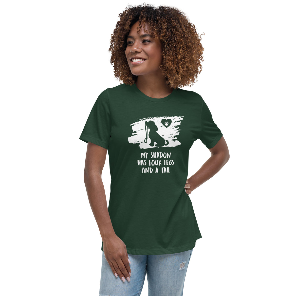 My shadow has four legs and a tail Women's T-Shirt