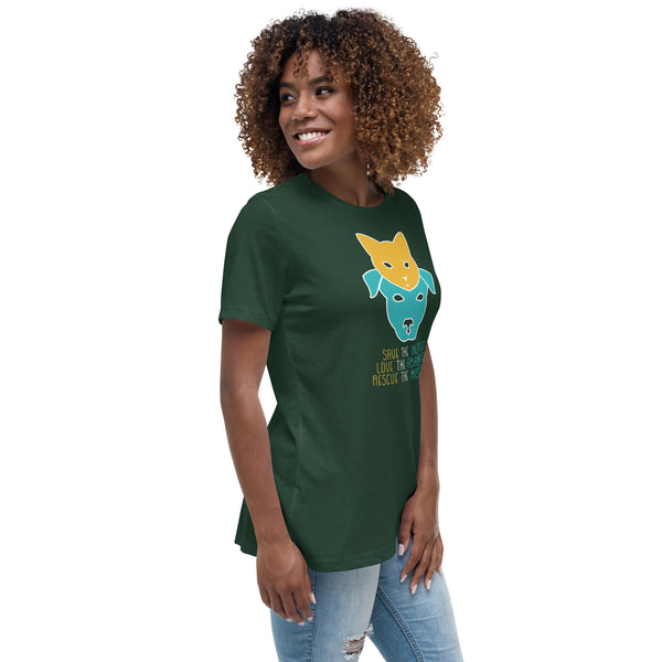 Save the injured, love the abandoned, rescue the mistreated Women's T-Shirt
