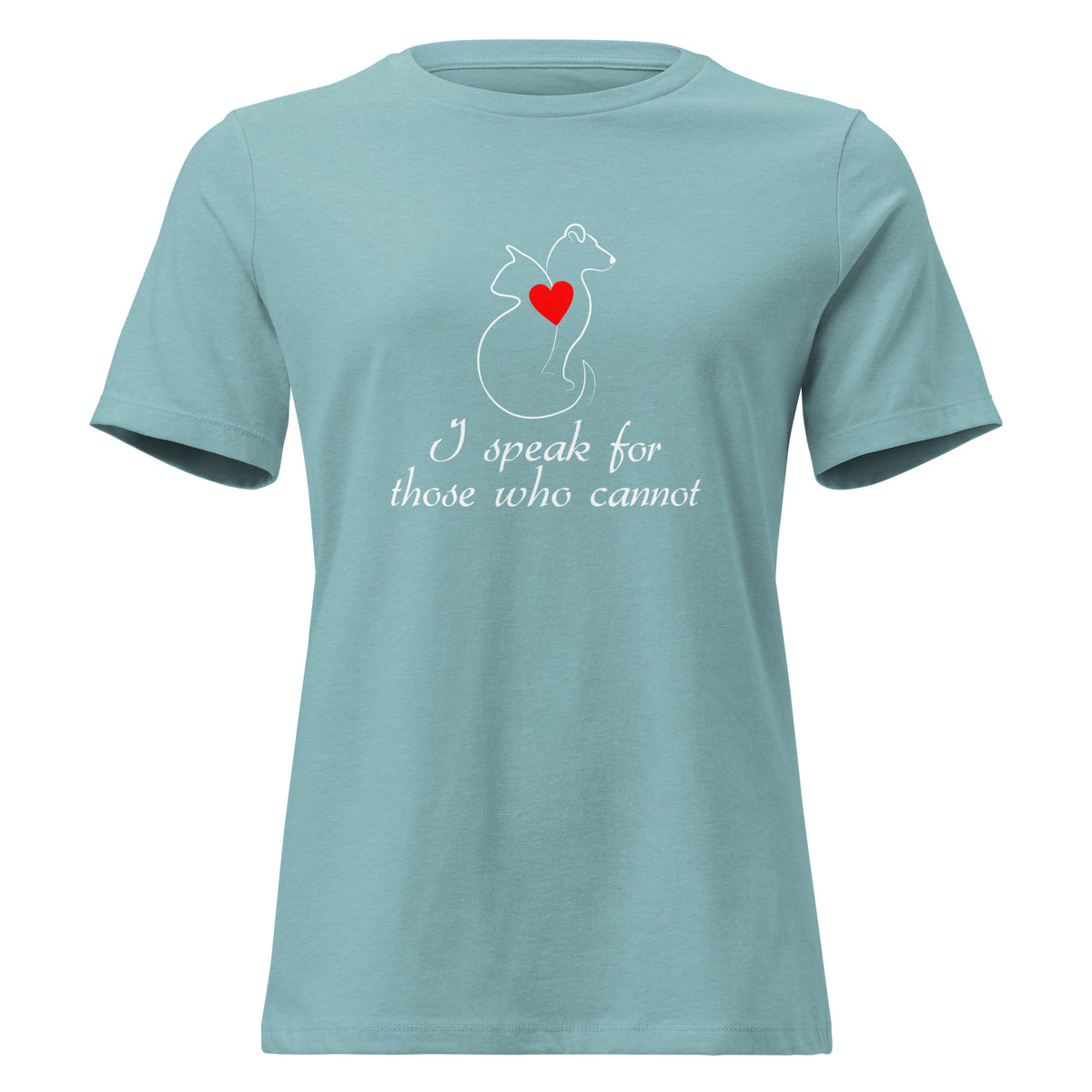 I speak for those who cannot Women's T-Shirt-I love Veterinary