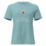 I speak for those who cannot Women's T-Shirt-I love Veterinary