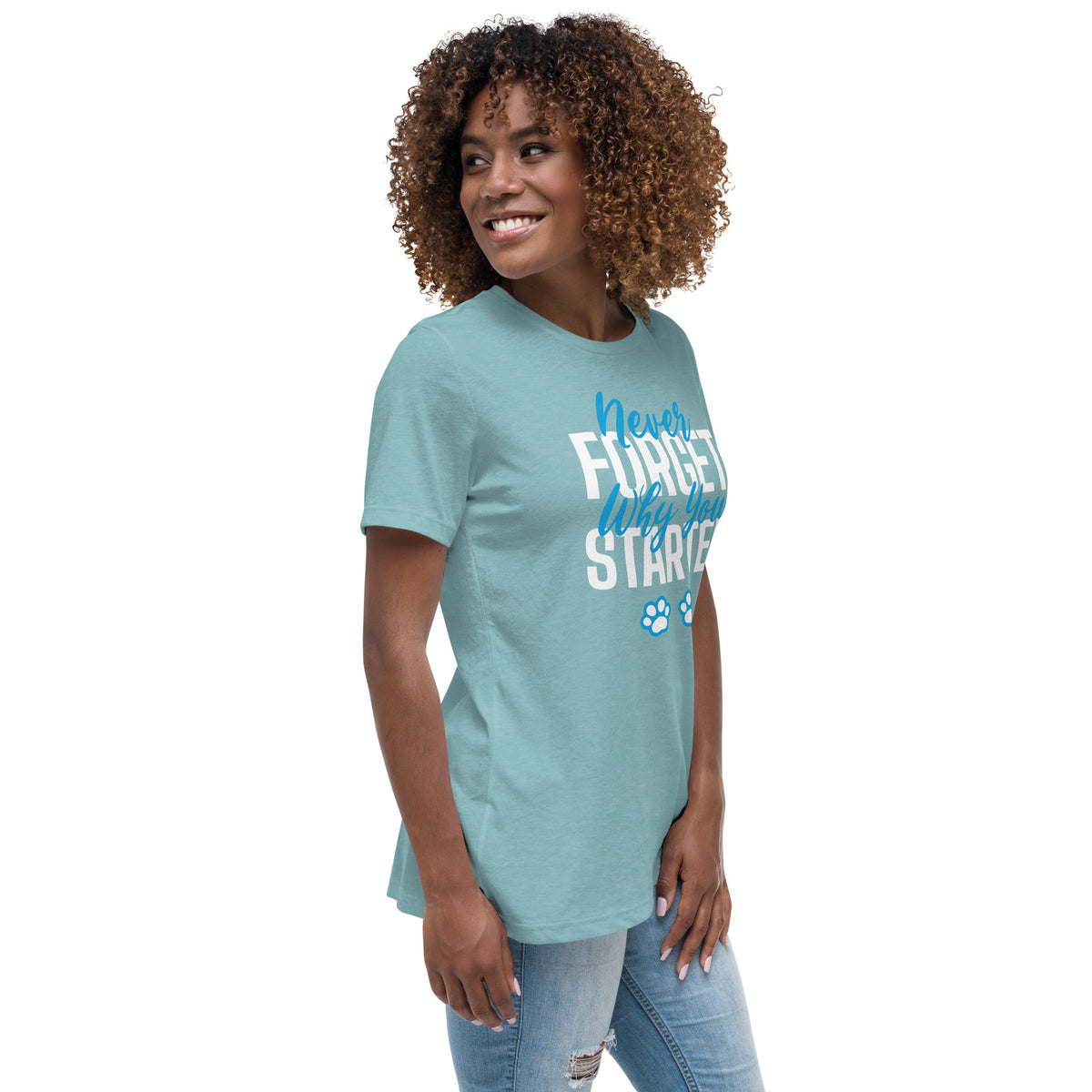 Never forget why you started Women's T-Shirt-Women's Relaxed T-shirt | Bella + Canvas 6400-I love Veterinary