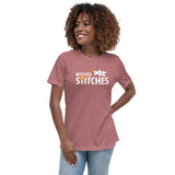 Bitches get stiches Women's T-Shirt-Women's Relaxed T-shirt | Bella + Canvas 6400-I love Veterinary