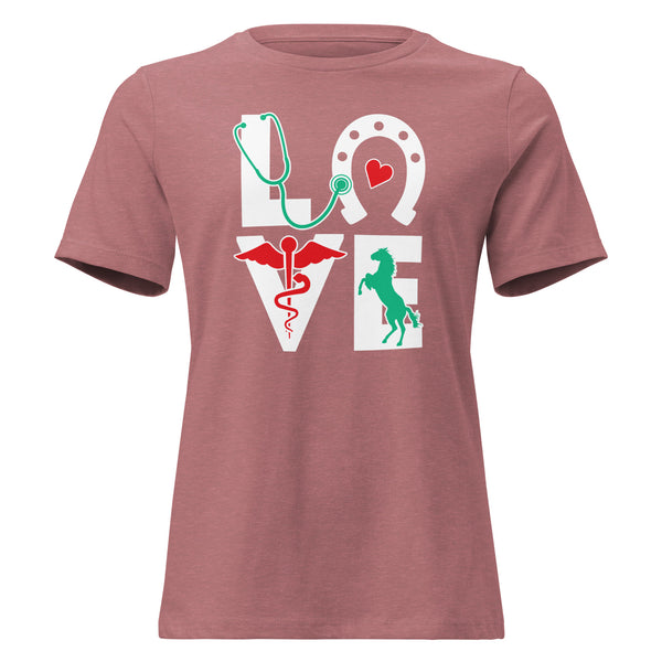 Equine Love Women's T-Shirt-I love Veterinary