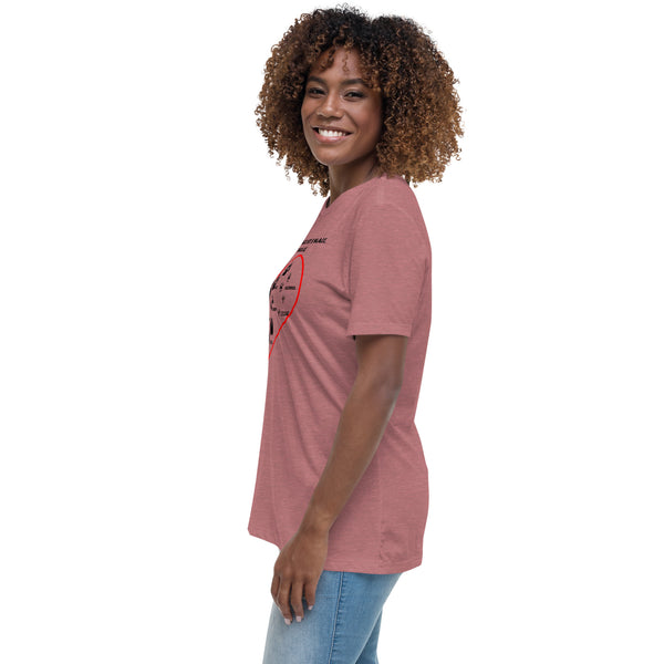 All animals great and small, we treat them all Women's Relaxed T-Shirt-Women's Relaxed T-shirt | Bella + Canvas 6400-I love Veterinary