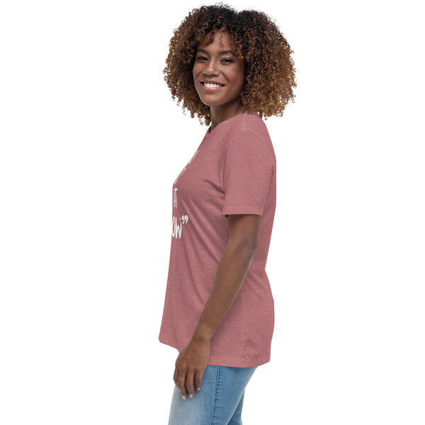 You had me at "meow" Women's Relaxed T-Shirt-Women's Relaxed T-shirt | Bella + Canvas 6400-I love Veterinary