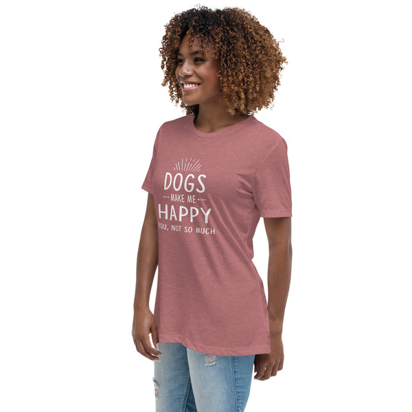 Dogs make me happy Women's T-Shirt-I love Veterinary