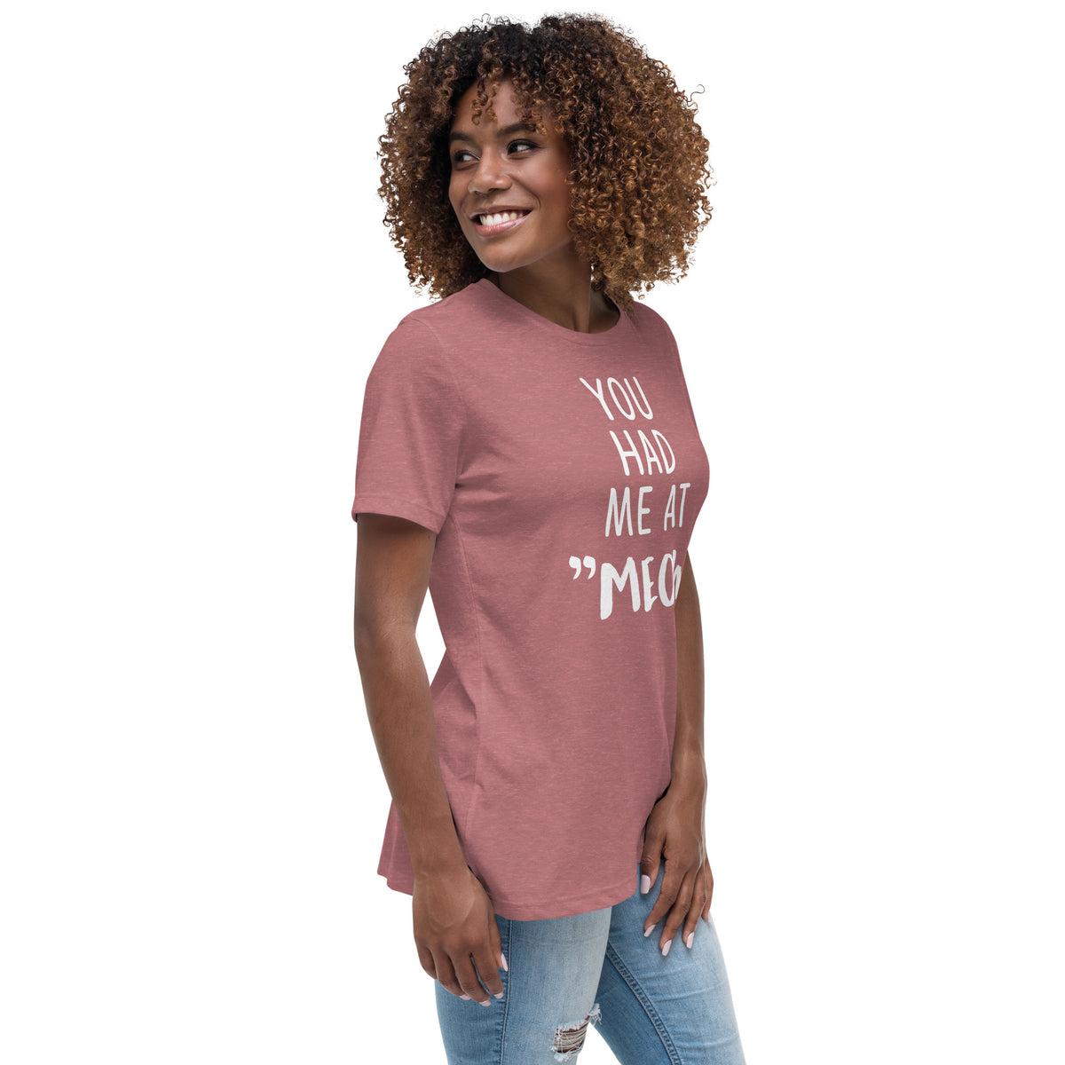 You had me at "meow" Women's Relaxed T-Shirt-I love Veterinary