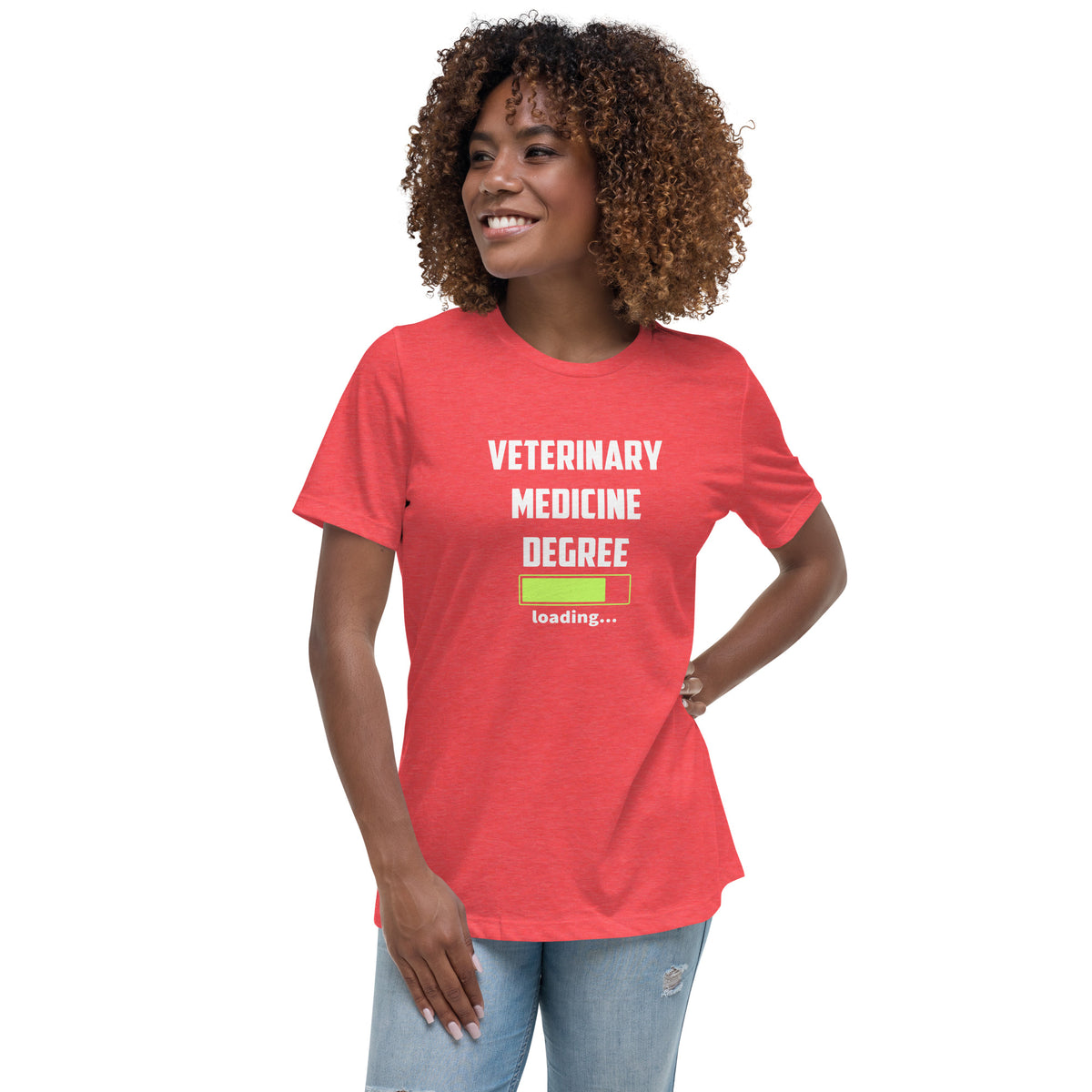 Veterinary medicine degree loading Women's T-Shirt-I love Veterinary