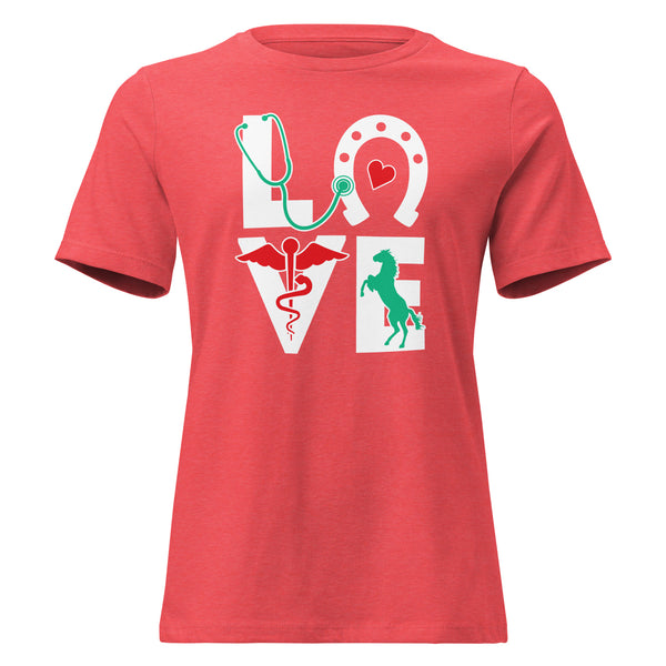 Equine Love Women's T-Shirt-I love Veterinary