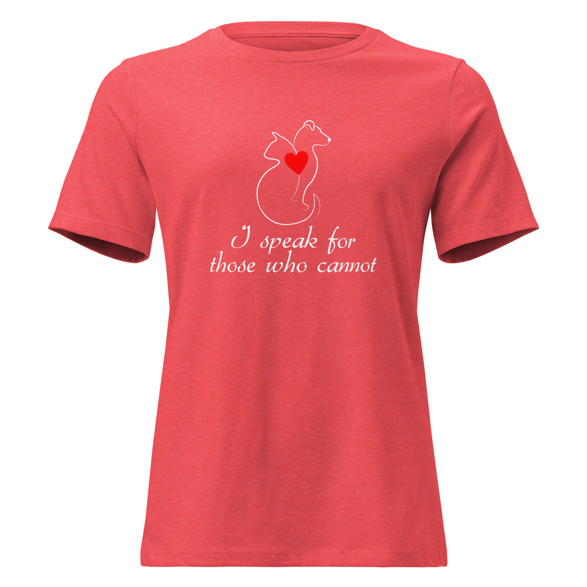 I speak for those who cannot Women's T-Shirt-I love Veterinary