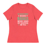 Vet Receptionist because badass mother fucker isn't an official job title Women's T-Shirt-I love Veterinary