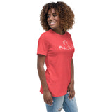 Dog and cat heartbeat Women's T-Shirt-Women's Relaxed T-shirt | Bella + Canvas 6400-I love Veterinary