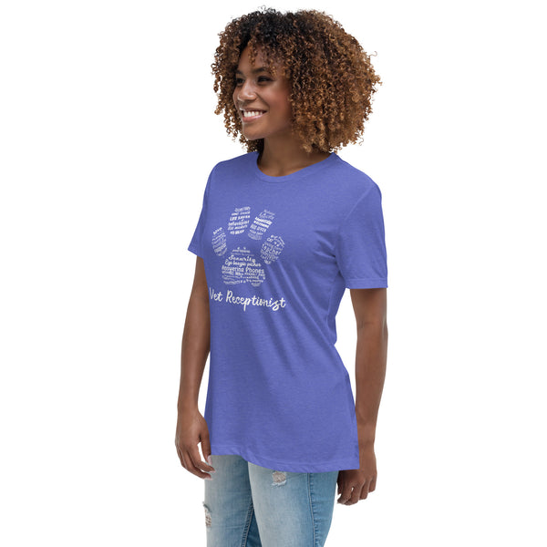 Vet Receptionist Pawprint Women's T-Shirt
