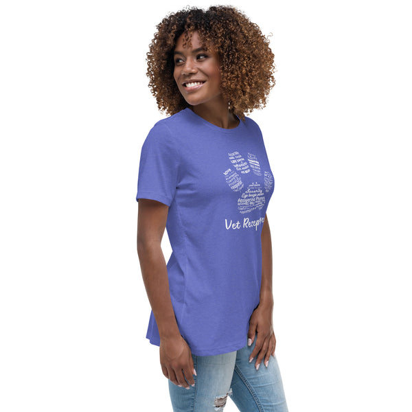 Vet Receptionist Pawprint Women's T-Shirt