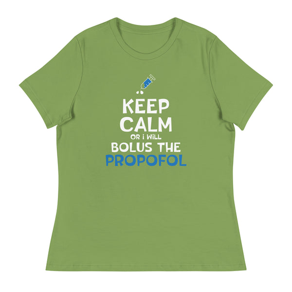 Bolus the propofol Women's T-Shirt-I love Veterinary
