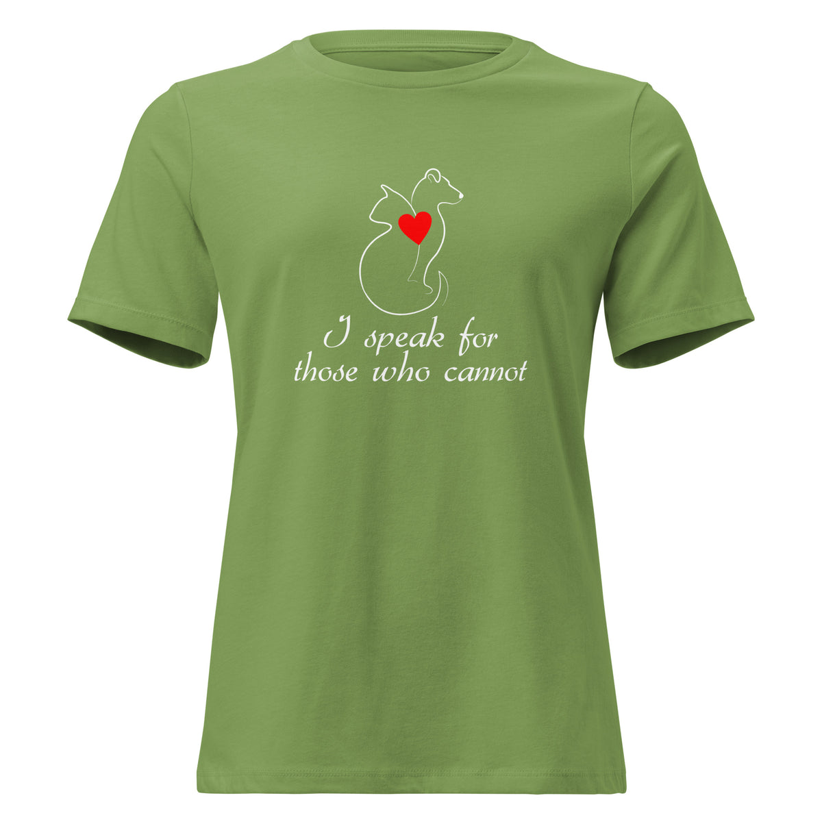 I speak for those who cannot Women's T-Shirt-I love Veterinary