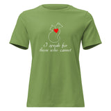 I speak for those who cannot Women's T-Shirt-I love Veterinary