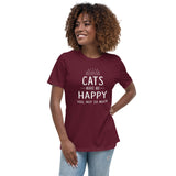 Cats make me happy Women's T-Shirt