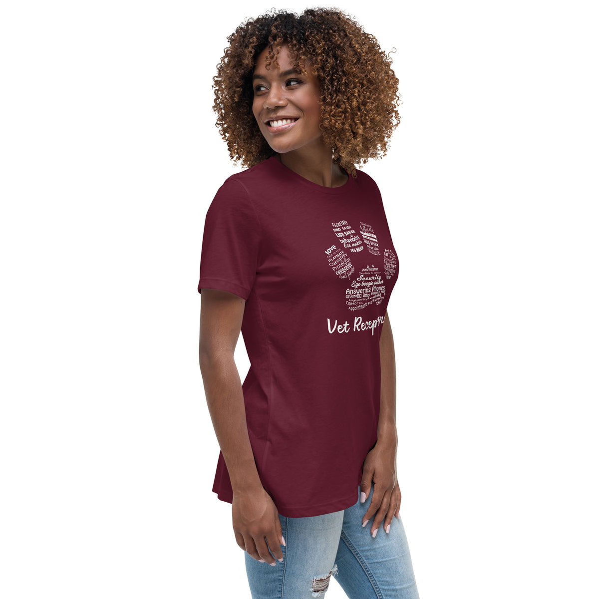 Vet Receptionist Pawprint Women's T-Shirt
