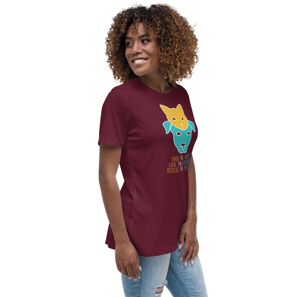 Save the injured, love the abandoned, rescue the mistreated Women's T-Shirt