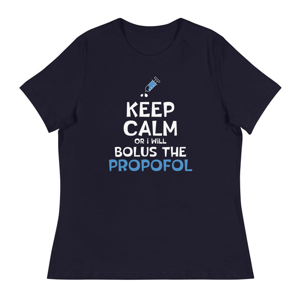 Bolus the propofol Women's T-Shirt-I love Veterinary