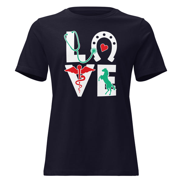 Equine Love Women's T-Shirt-I love Veterinary