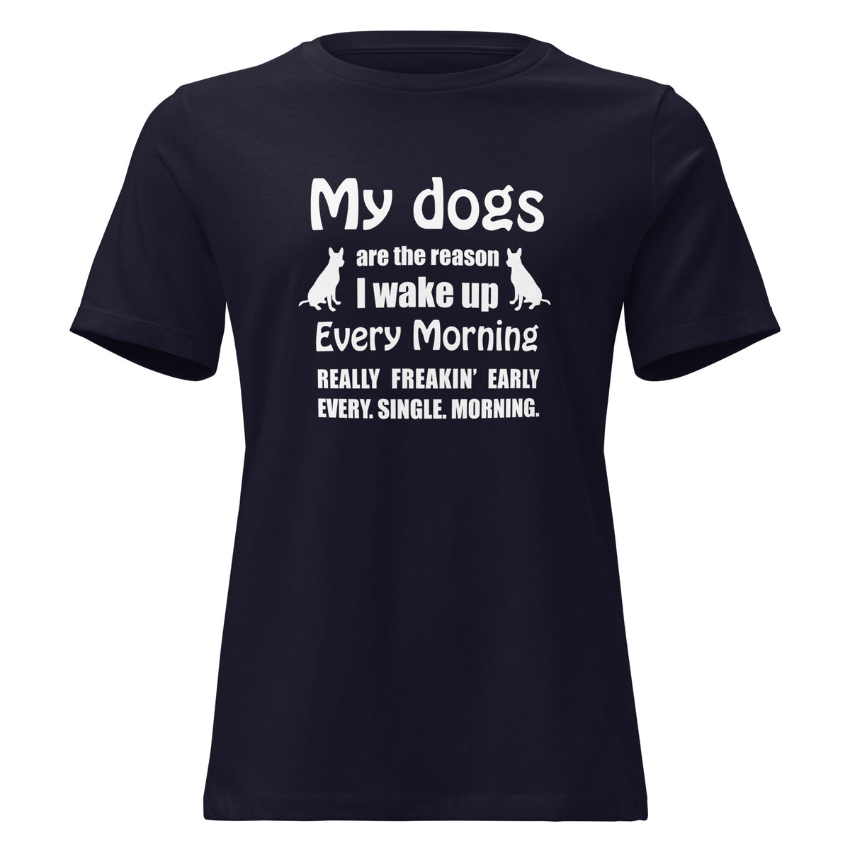 My dogs are the reason I wake up Women's T-Shirt-I love Veterinary