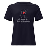 I speak for those who cannot Women's T-Shirt-I love Veterinary