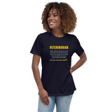 Veterinarian Definition Women's T-Shirt