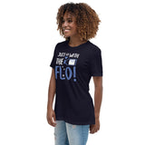 Just go with the Flo! Women's T-Shirt-Women's Relaxed T-shirt | Bella + Canvas 6400-I love Veterinary