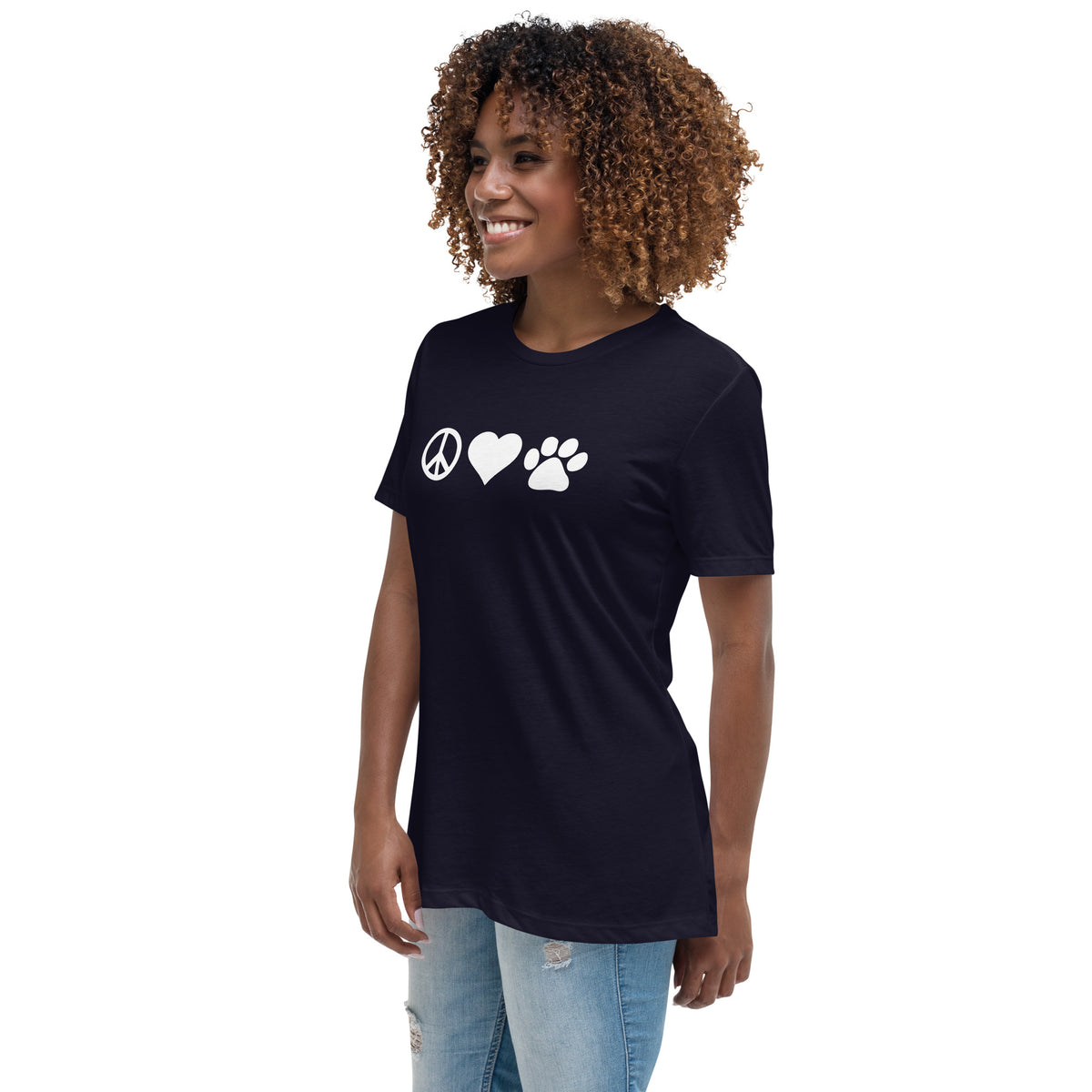 Peace, love, paws Women's T-Shirt