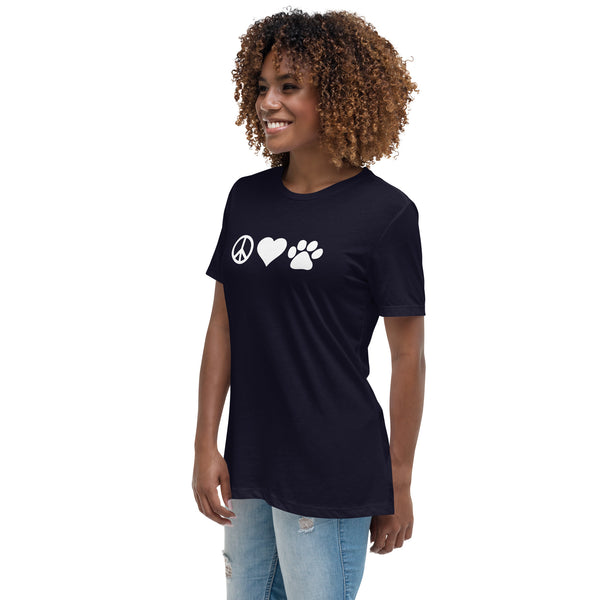 Peace, love, paws Women's T-Shirt