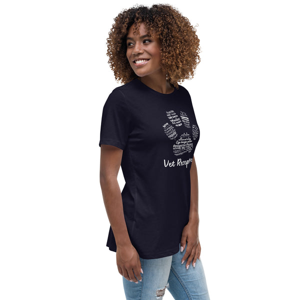 Vet Receptionist Pawprint Women's T-Shirt