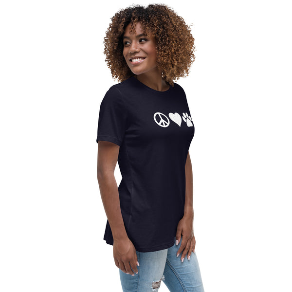 Peace, love, paws Women's T-Shirt