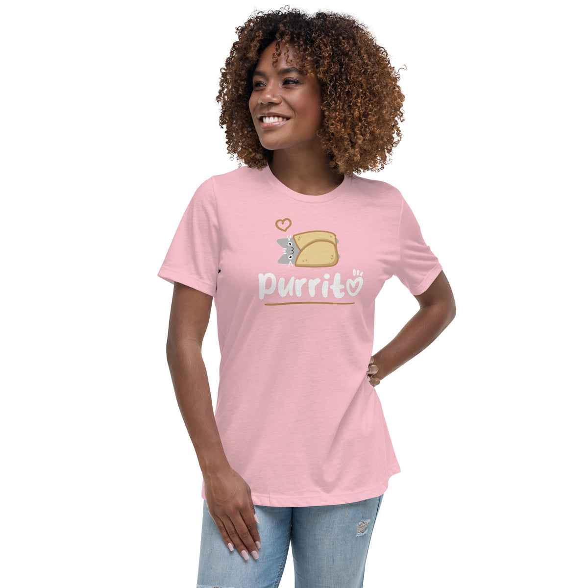 Purritto Women's T-Shirt-Women's Relaxed T-shirt | Bella + Canvas 6400-I love Veterinary