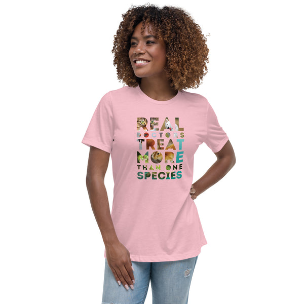 Real doctors treat more than one species Women's T-Shirt-I love Veterinary