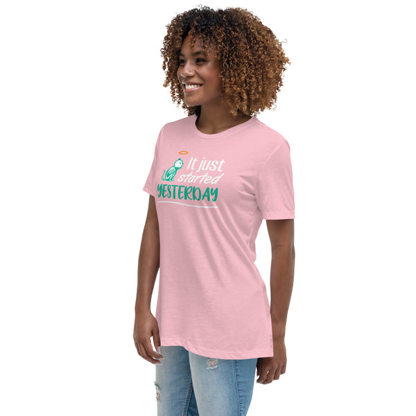 It just started yesterday Women's T-Shirt-Women's Relaxed T-shirt | Bella + Canvas 6400-I love Veterinary